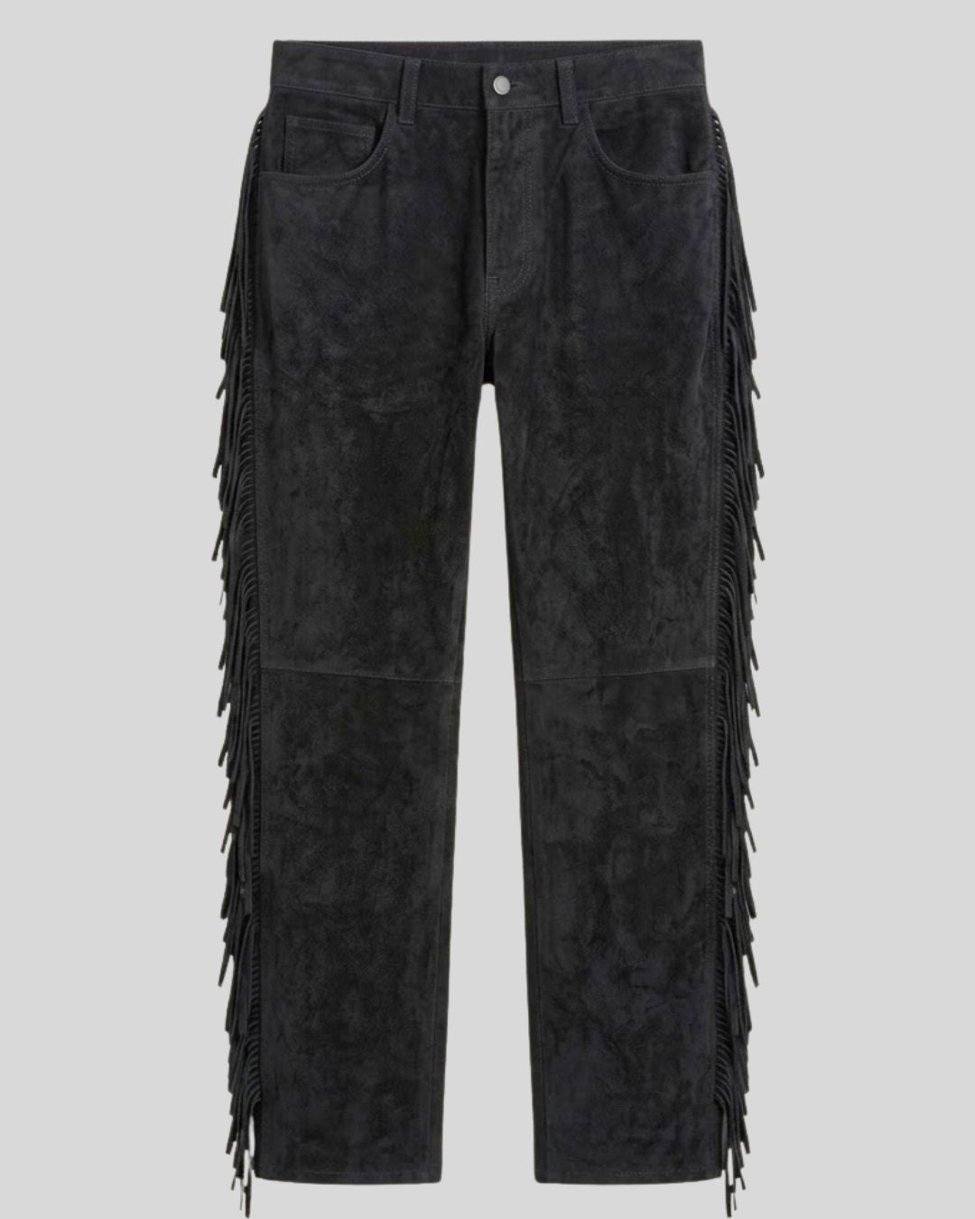 Rodeo Noir Fringe Suede Pants