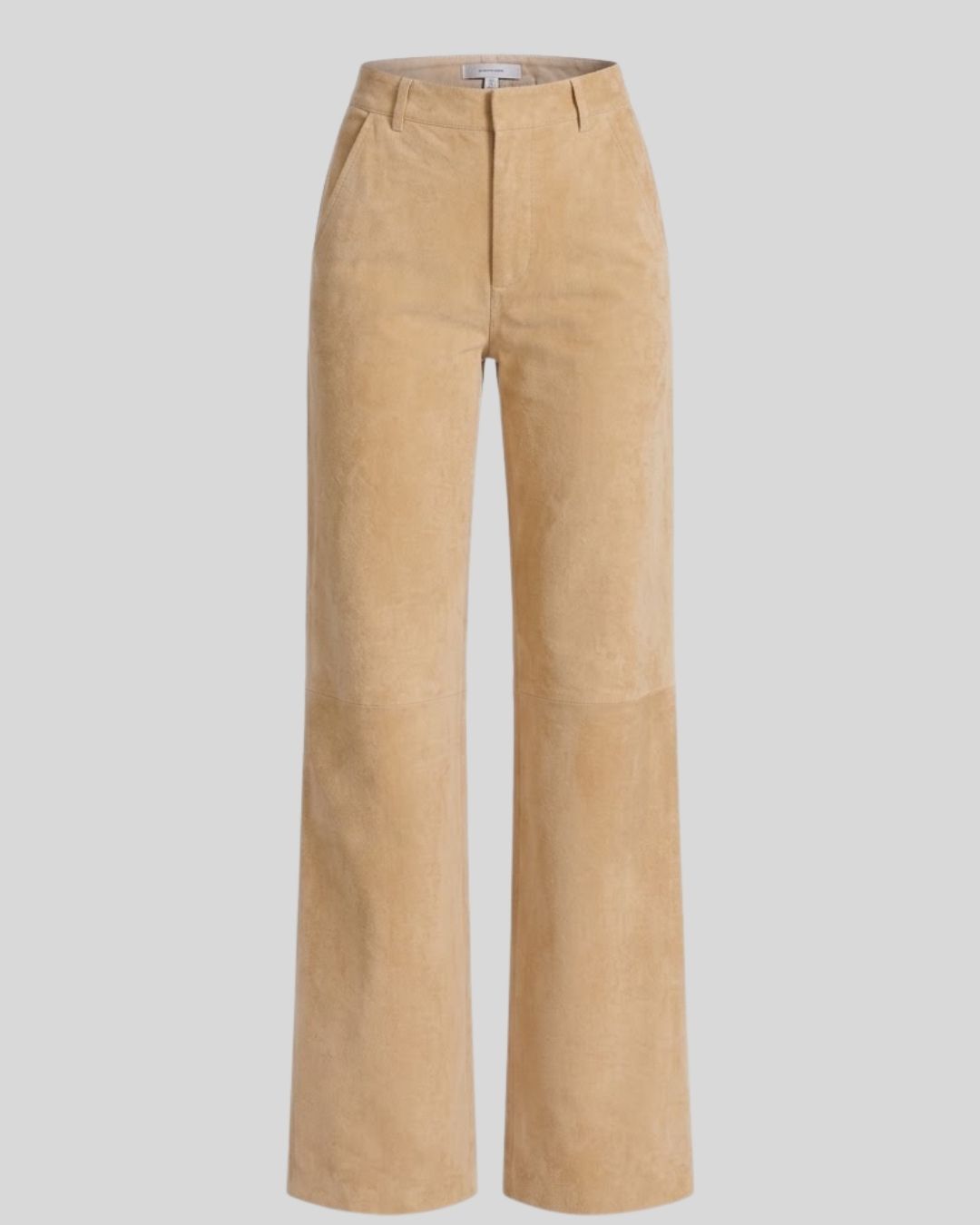 Sienna Tan Suede Wide-Leg Pants