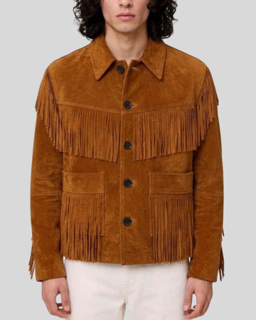 Ranger Cognac Suede Fringe Jacket