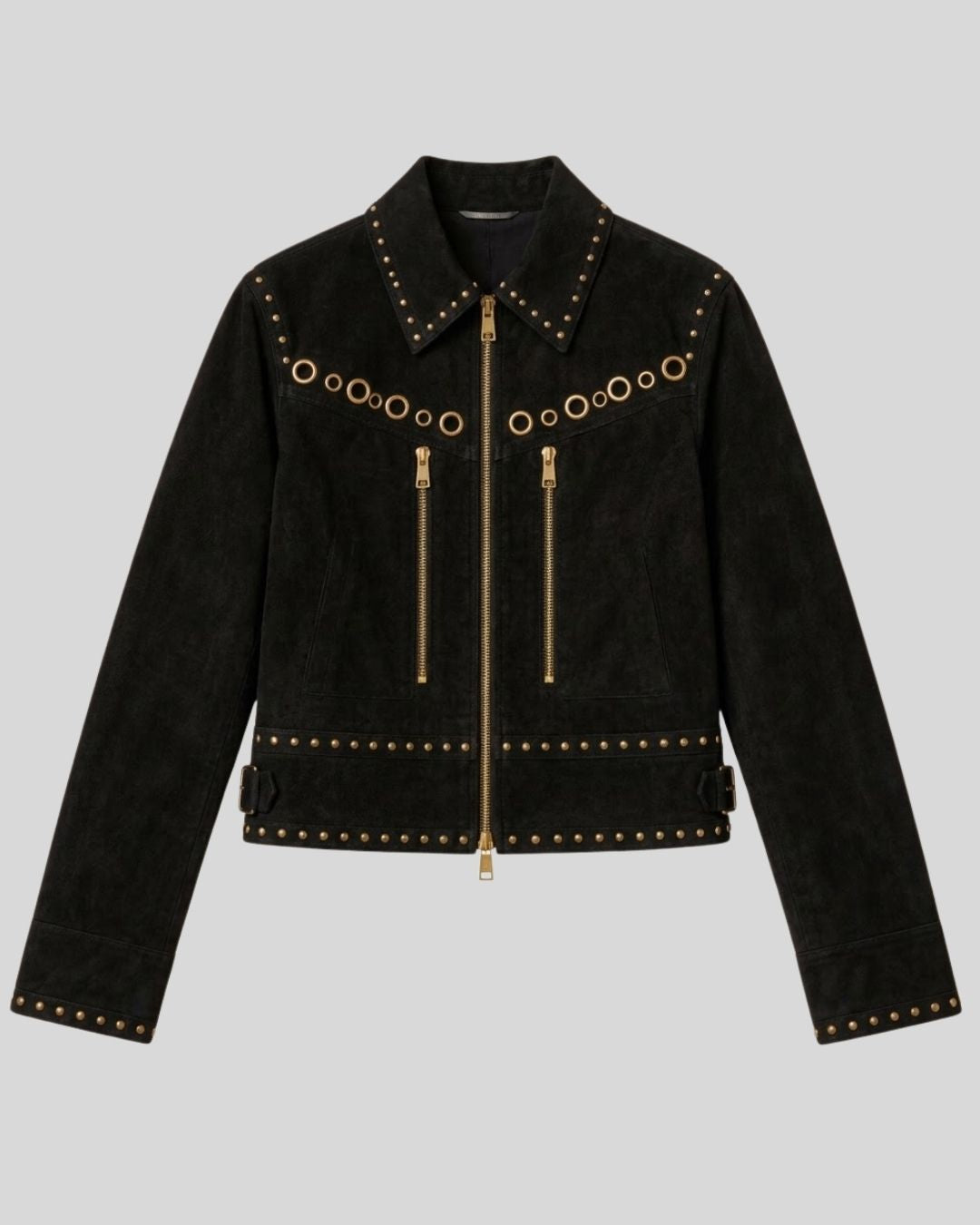 Rodeo Noir Studded Suede Jacket
