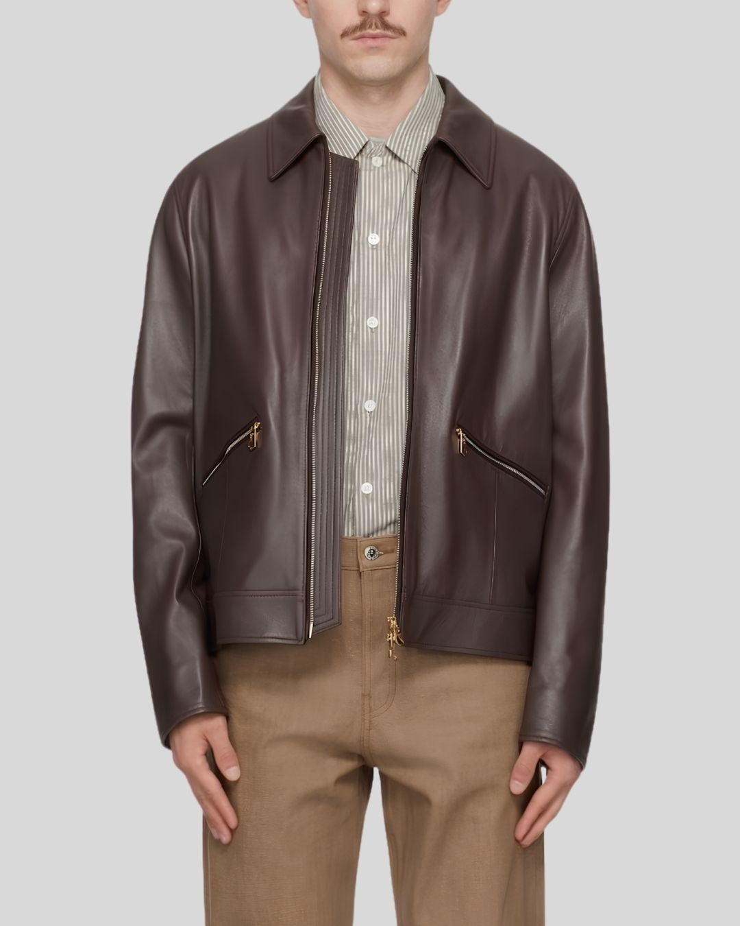 Regent Line Dark Brown Leather Jacket