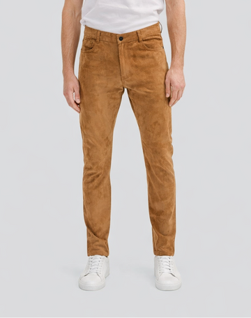 Graphite Stealth Tan Suede Pants