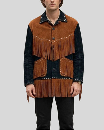 Dakota Two Tone Suede Fringe Jacket for Men