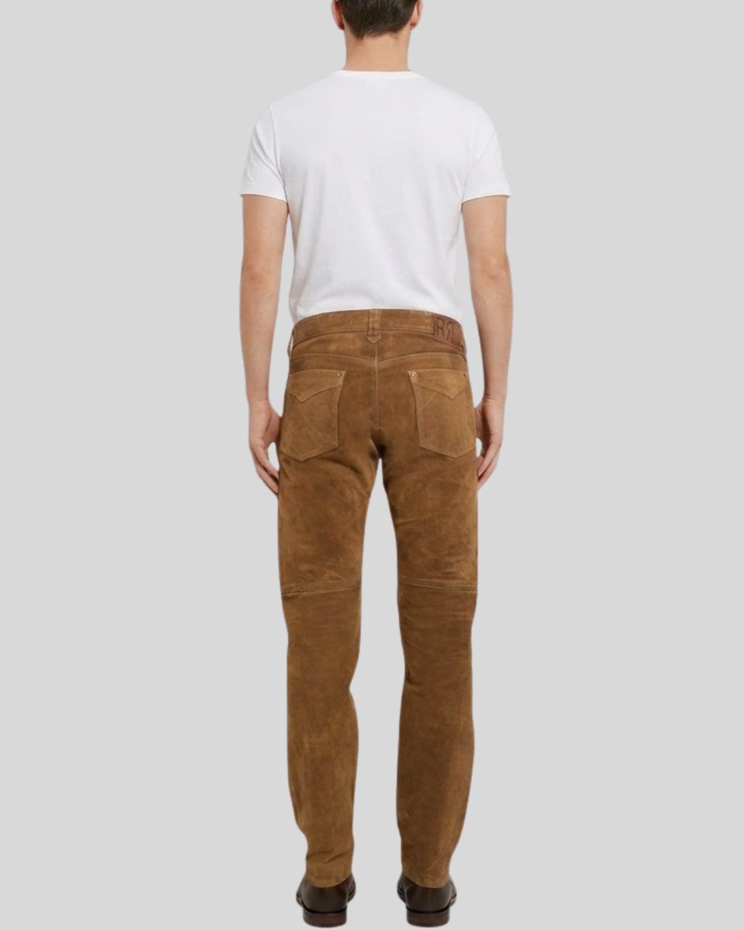 Brown Suede Pants for Men