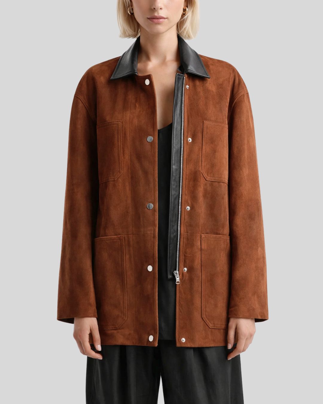Terra Brown Suede Jacket