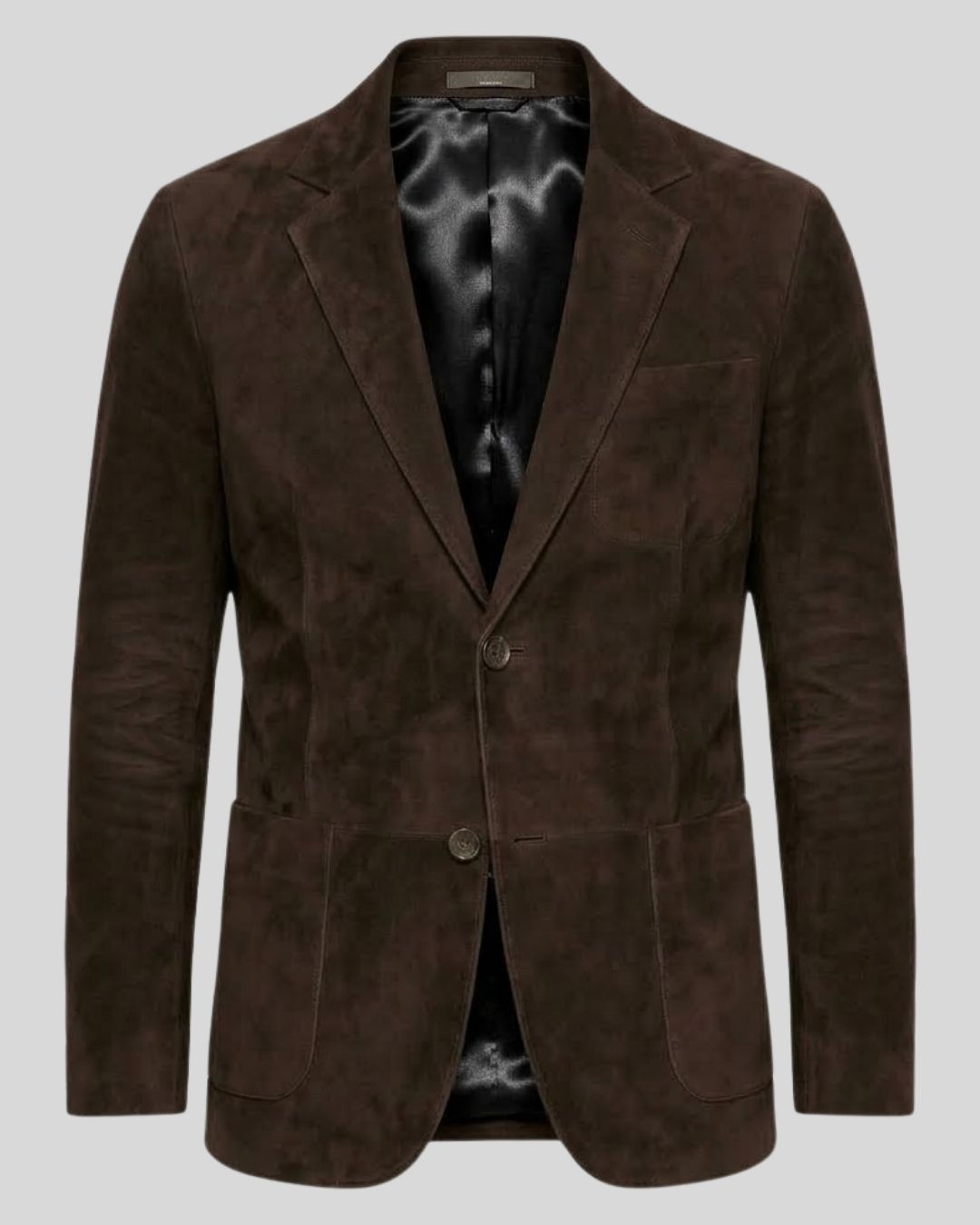 Bromley Dark Brown Suede Tailored Blazer for Men