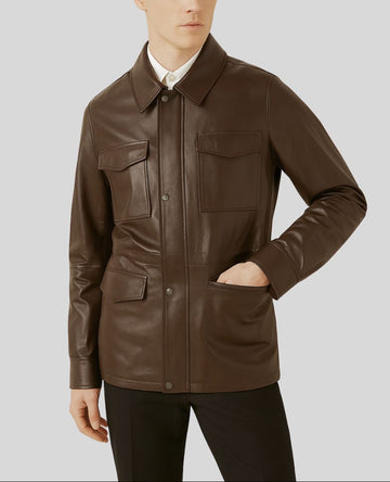 Side view hand-in-pocket shot of Imperial Utility Jacket