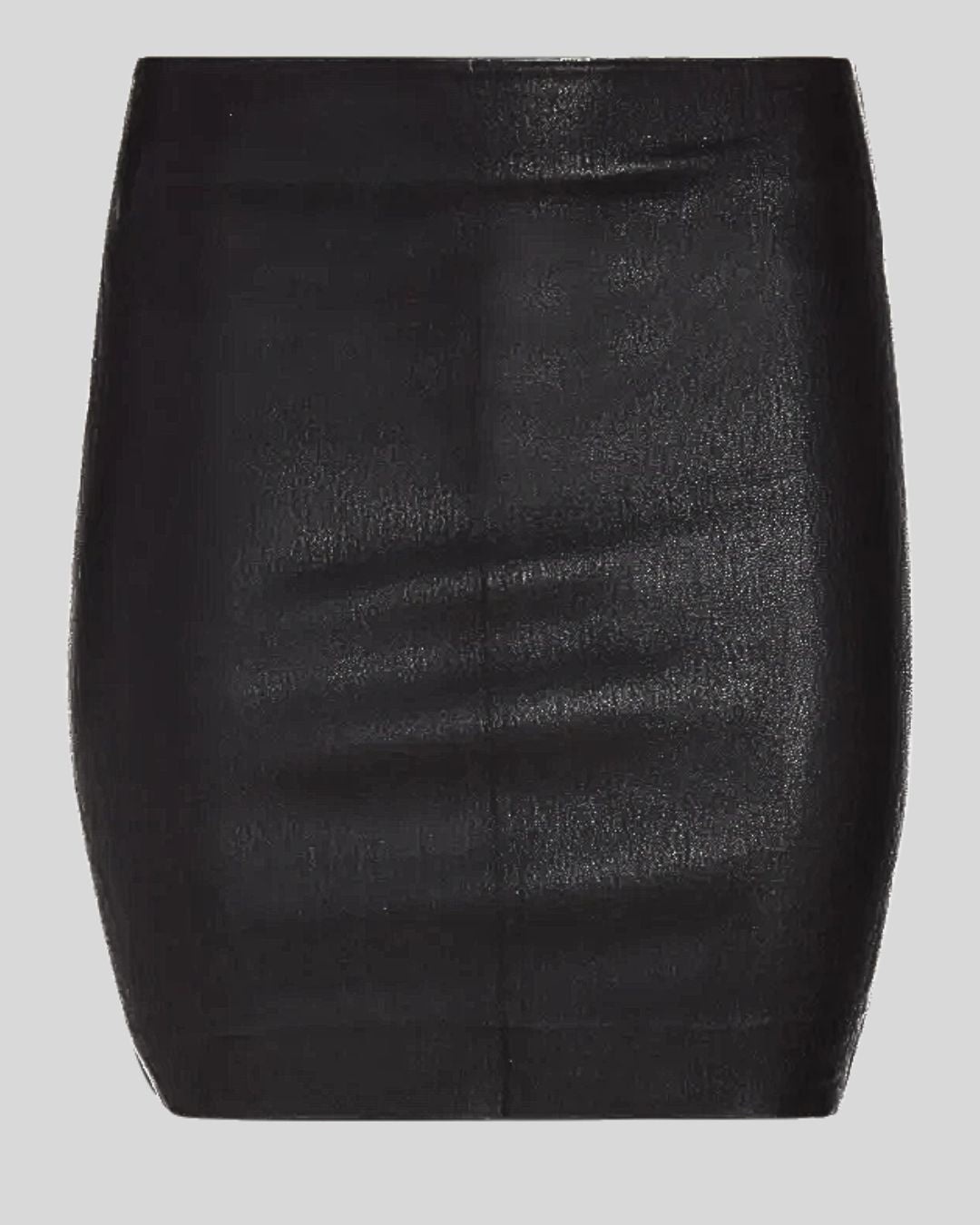 Noir Pulse Black Leather Mini Short Skirt